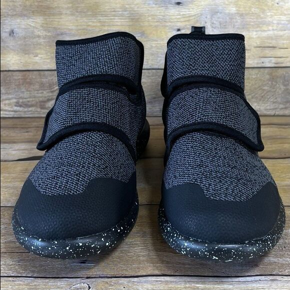 WB Moccasin Boots Size Mens 7 / Womens 8 Lees Black Knit  Style Synthetic Mesh - Picture 10 of 16